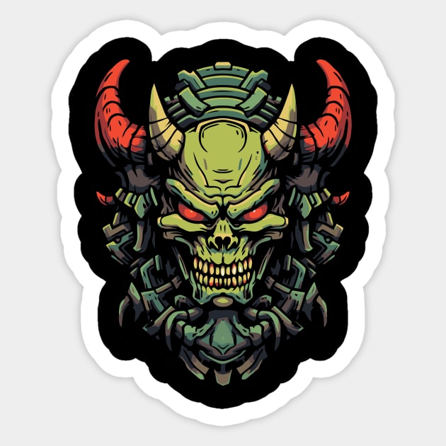 The Horn of cyborg Sticker by TheNyawiji's